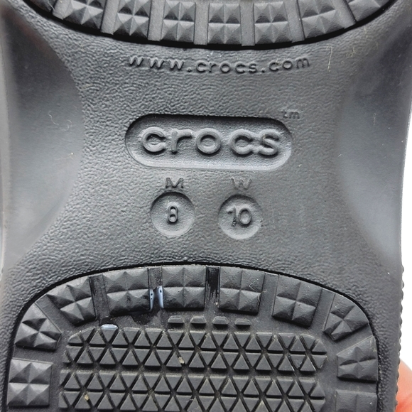 CROCS ON-THE-CLOCK LITERIDE WORK SLIP-ON. SIZE W-10 M-8. S1010 - Picture 6 of 7